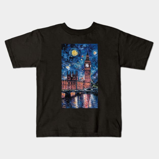 BIG BEN Kids T-Shirt by AnimeVision